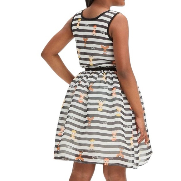 Barbie Black and White Striped Dress - Picture 2 of 7